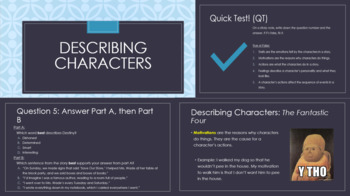 Preview of Describing Characters Interactive PowerPoint