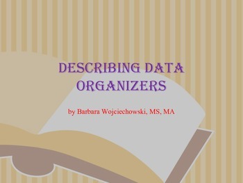 Preview of Describing Data Organizers