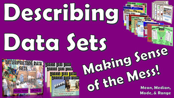 Preview of Describing Data Sets - Making Sense of the Mess! (Mean, Median, Mode, Range)