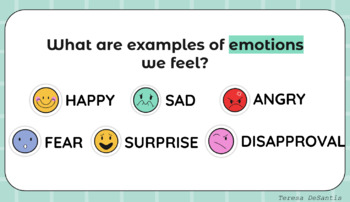 Preview of Describing Emotions Lesson Plan