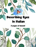 Describing Eyes in Italian