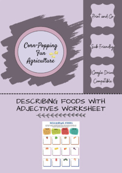 Preview of Describing Foods with Adjectives-Worksheet 2