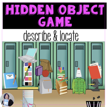 Preview of Describing Objects Speech Therapy Game Describe the Hidden Objects  