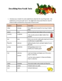 Describing How Foods Taste ESL Mini Lesson (Teacher Version)