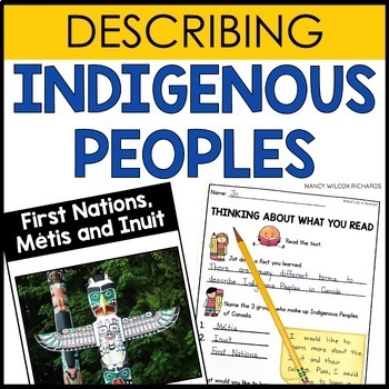 Preview of Describing Indigenous People in Canada, Texts, Mini Books and Activities