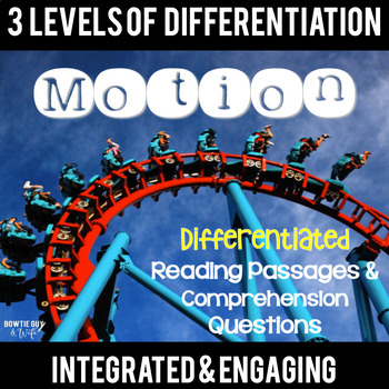 Preview of Motion {Differentiated Close Reading Passages}