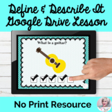 Describing Objects By Attribute Google Drive NO PRINT Spee
