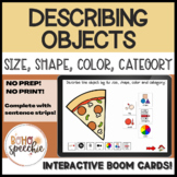 Describing Objects : MEGA Boom Card Deck!