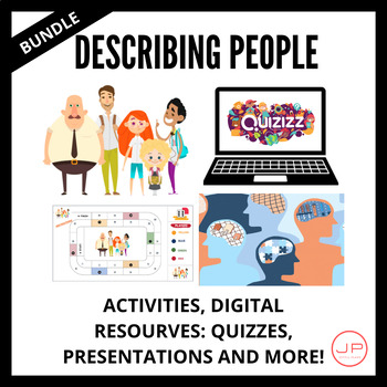 Preview of Describing People Bundle Physical and Personality Traits with Digital Resources