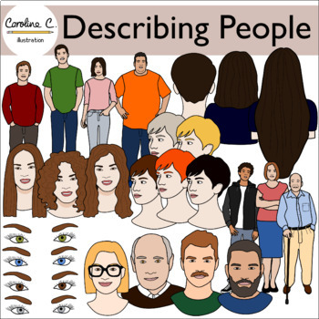 Preview of Describing People Clip Art