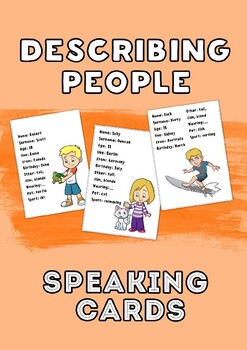 Preview of Describing People Flashcards.