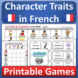 Describing People in French Character Traits Printable Fun