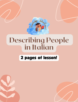 Preview of Describing People in Italian