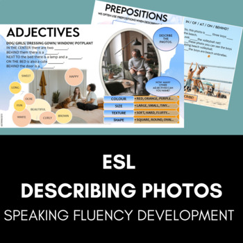 Preview of Describing Photos ESL Speaking Practice and Exam Prep B2 FCE