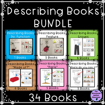 Preview of Describing Pictures Adapted Book Bundle for Special Education and Speech Therapy