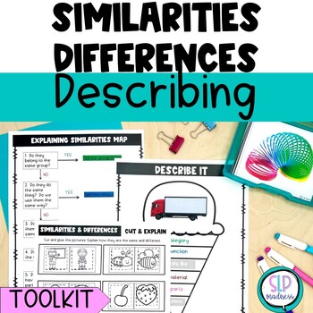 Preview of Describing Pictures Similarities and Differences Speech Therapy Activities Games