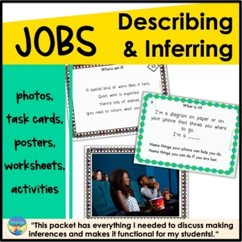 Preview of Describing Pictures | Speech Therapy Photo Activities | Occupations