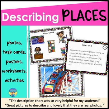 Preview of Describing Pictures | Speech Therapy Photo Activities | Settings