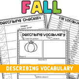 Describing Pictures and Writing Task - Fall theme