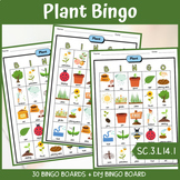 Describing Plant Structures and Roles: Life Science - Mini Bingo Game