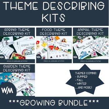 Preview of Describing Skills Kit GROWING BUNDLE for Speech Therapy