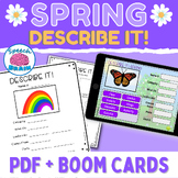 Describing Spring Vocabulary Speech Therapy Worksheets and