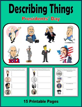 Preview of Describing Things on Presidents Day