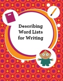 Describing Word Lists for Writing