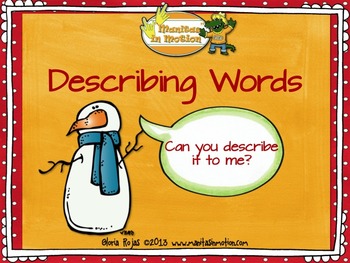 Preview of Describing Words – An Adjective Resource