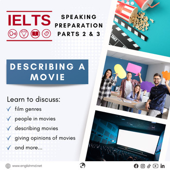Preview of Describing a Movie - IELTS Speaking Preparation Lesson