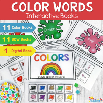 Interactive Color Books- Early learning and Special Ed