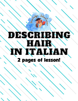 Preview of Describing hair in Italian