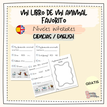 Free My Favourite Animal Mi Animal Favorito Eng Spa By Docentesdecentes