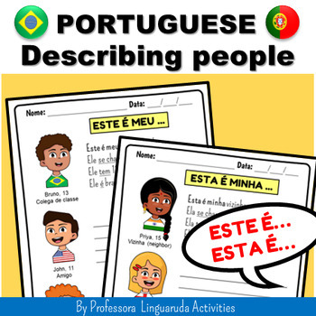 Preview of Describing people in Brazilian Portuguese Language - Português Class