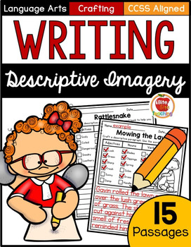 Preview of Descriptive Imagery Writing Resource PDF & Google Slides