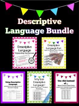 Preview of Descriptive Language Bundle: Promoting Colourful Word Choice