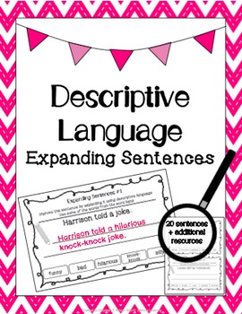 Preview of Descriptive Language: Expanding Sentences