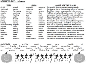 Preview of Descriptive Language Sheets
