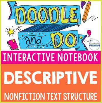 Preview of Descriptive Nonfiction Text Structure: Sketch Notes & Interactive Notebook