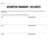 Descriptive Paragraph Field Notes - HS Basic English