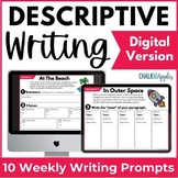 Descriptive Writing Graphic Organizer & Prompts - DIGITAL 