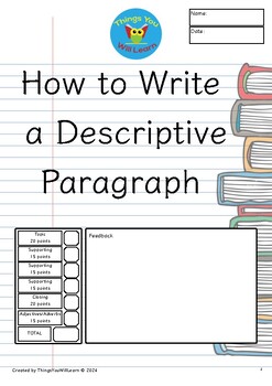 Preview of How to Write a Descriptive Paragraph (Writer's Process)