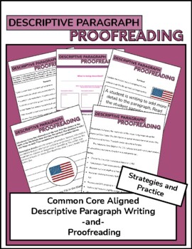 Preview of Descriptive Paragraph and Proofreading