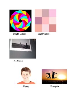 Preview of Descriptive/SEL Words with Pictures - great for visualizing and verbalizing