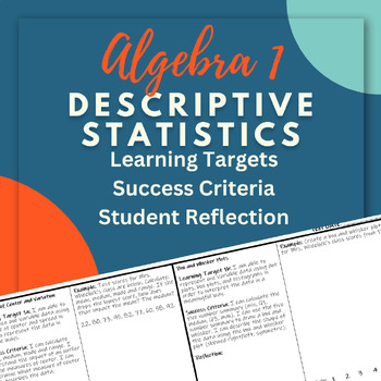 Preview of Descriptive Statistics Student Reflections