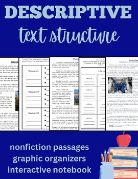 Preview of Descriptive Text Structure Passages for Grades 3-6