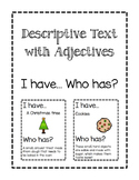 Descriptive Text with Adjectives- I Have Who Has Game