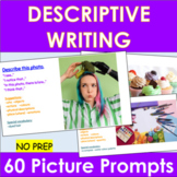 Descriptive Writing | 60 Fun Picture Prompts | Distance Learning
