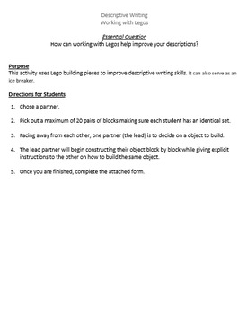 writing a descriptive essay about a building