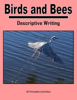 Preview of Descriptive Writing - Birds and Bees